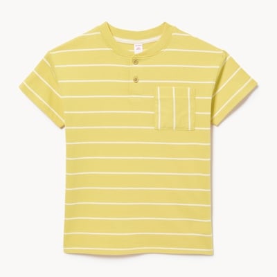 Kid Boys' Henley T-Shirt - Yellow