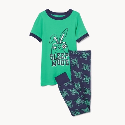 Pyjama imprimé 2 pièces pour garçons - Marine