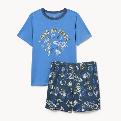 Kid Boys' Printed Sleep Set - Dark Blue