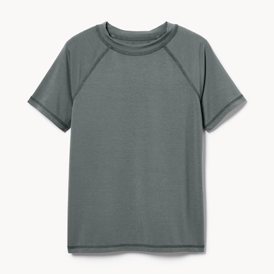 Kid Boys' Active Raglan T-Shirt - Grey