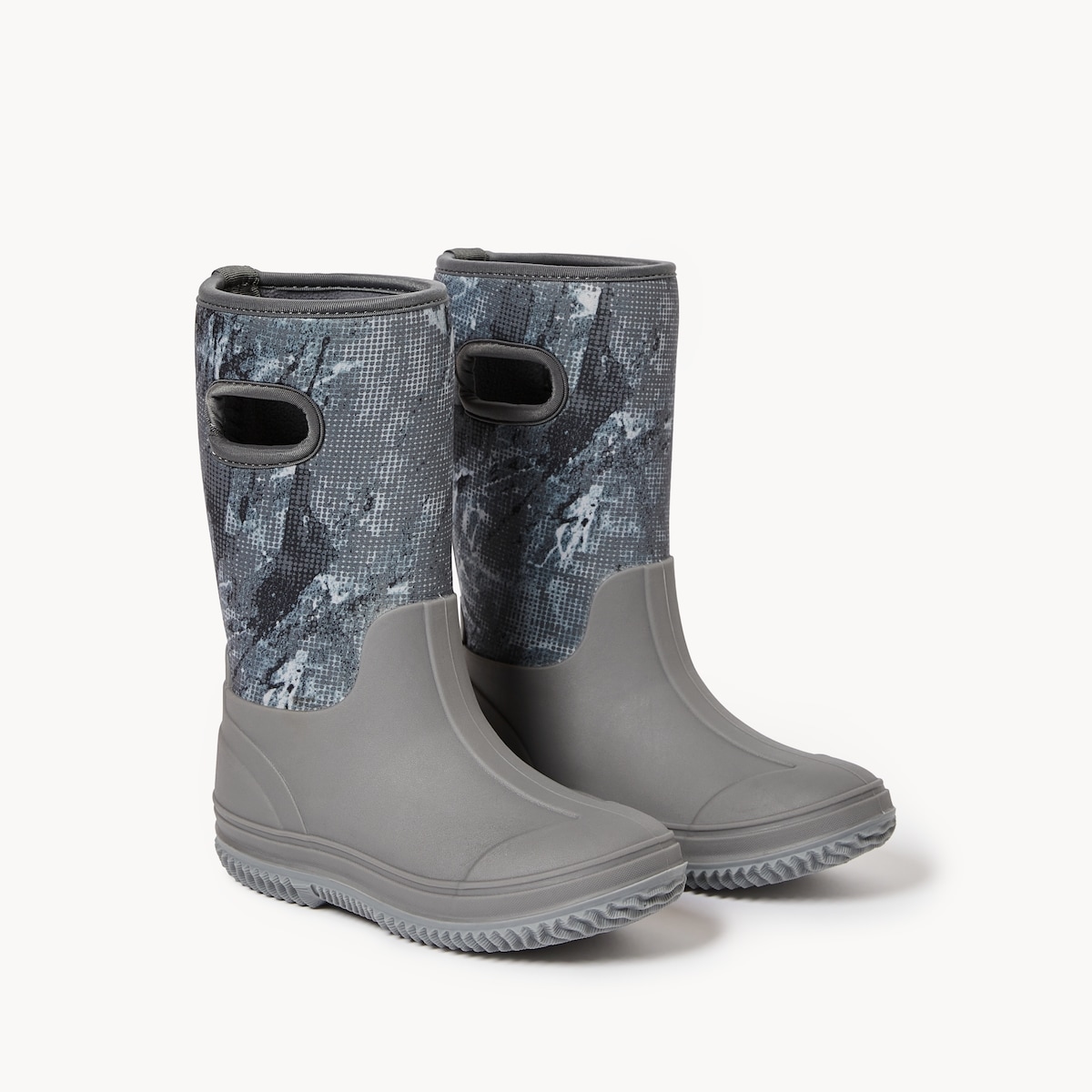 Bottes de pluie en noprne pour garons - Gris