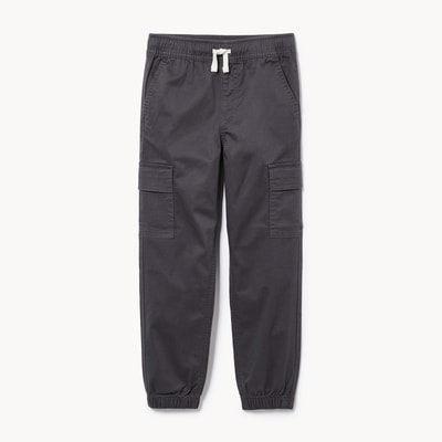 Kid Boys' Stretch Cargo Jogger - Charcoal
