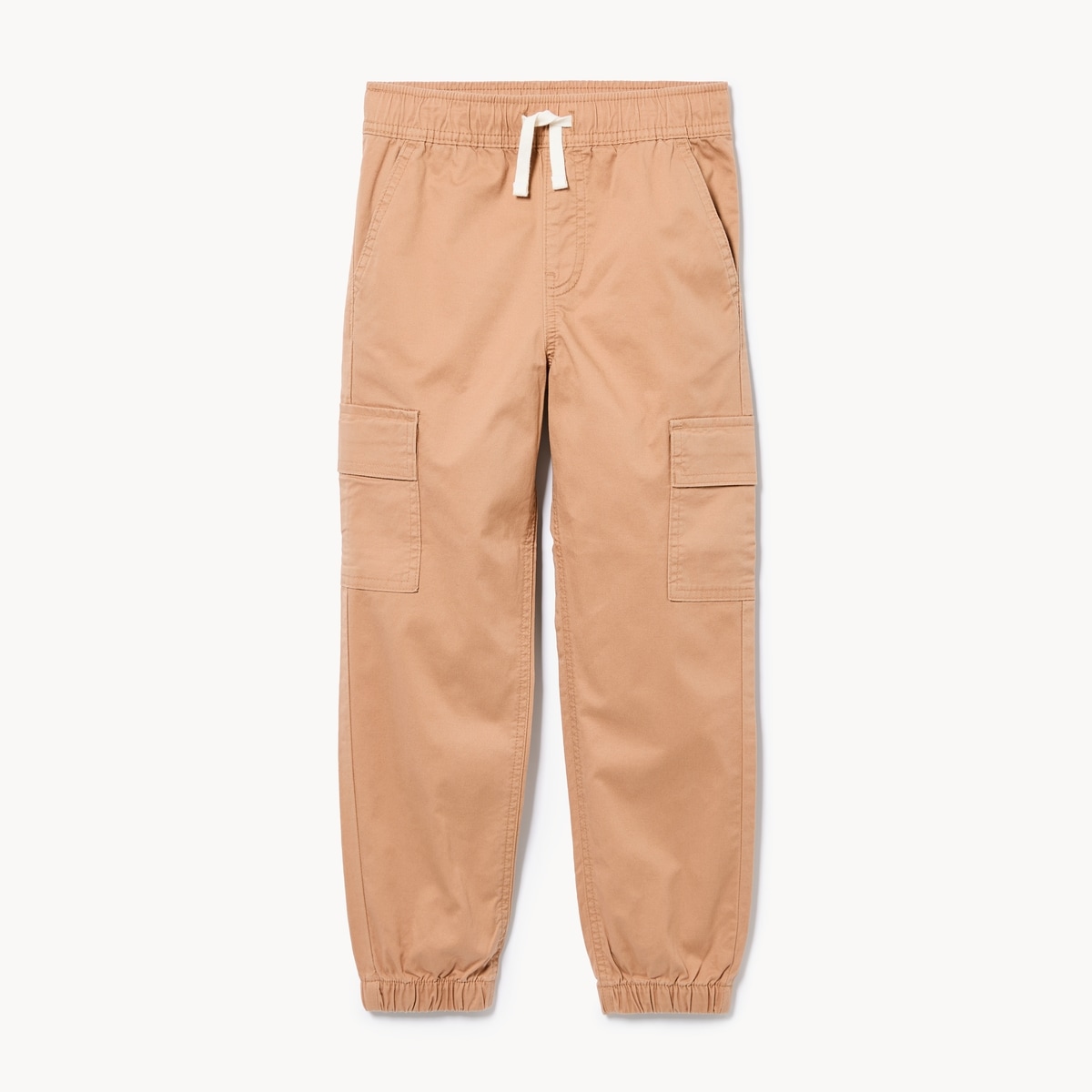 Pantalon de jogging cargo extensible pour garons - Brun Ple