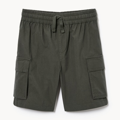 Kid Boys' Woven Cargo Short - Dark Stone