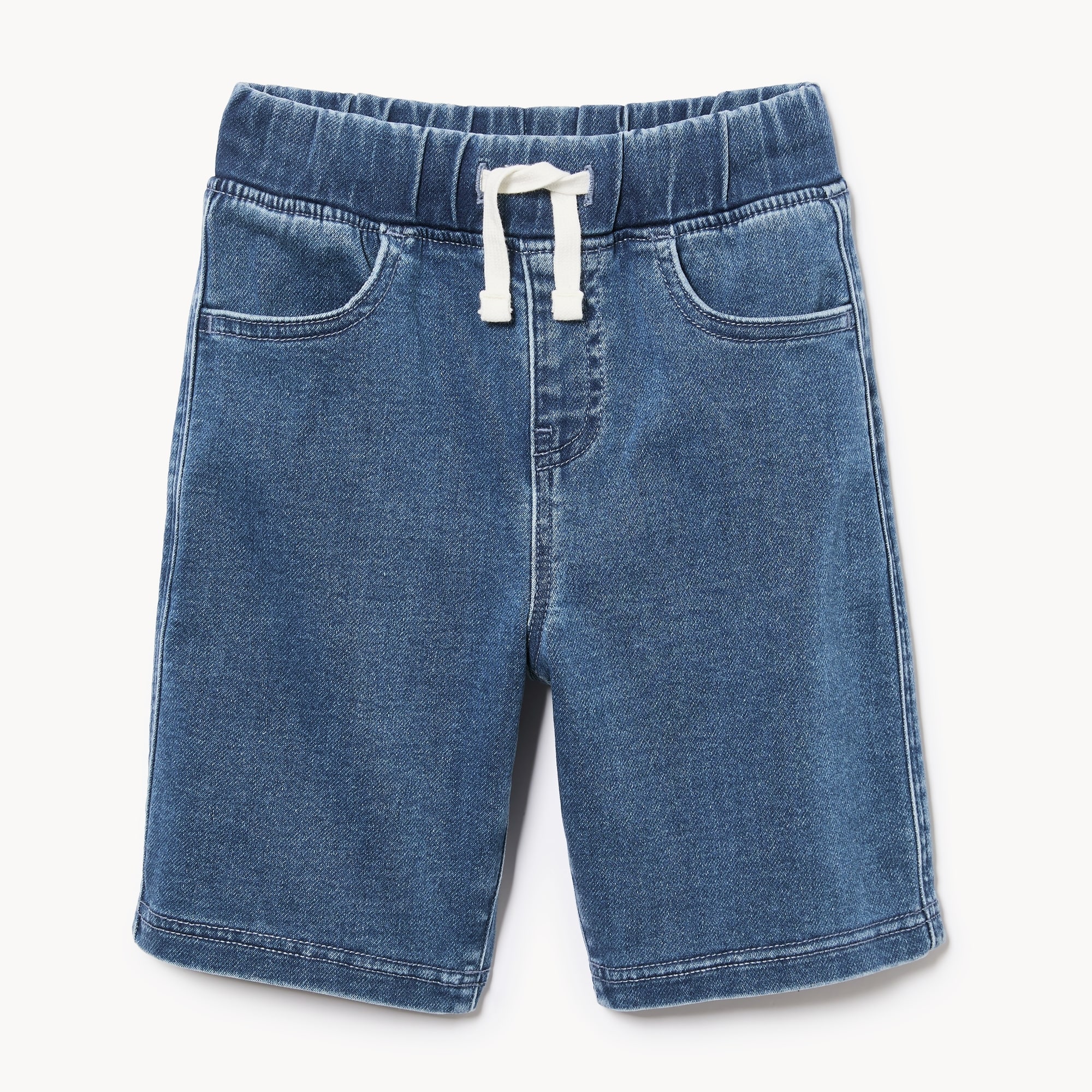 Kid Boys' Knit Denim Short in Medium Wash from Joe Fresh