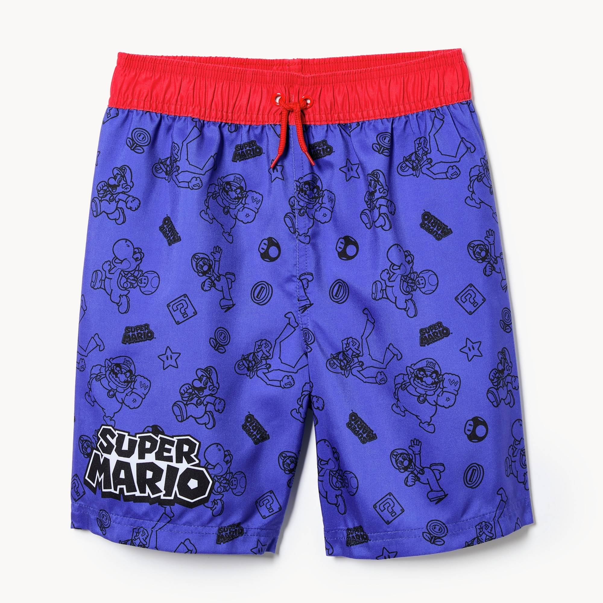 Kid Boys' Nintendo Super Mario Swim Short in Blue from Joe Fresh