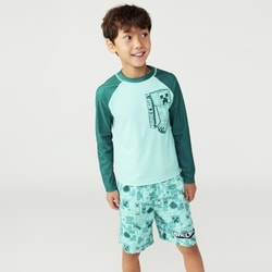 Joe Fresh Kid Boys' Minecraft Long Sleeve Rash Guard 1 ea, $24.00/1ea