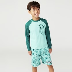 Joe Fresh Kid Boys' Minecraft Long Sleeve Rash Guard 1 ea, $24.00/1ea