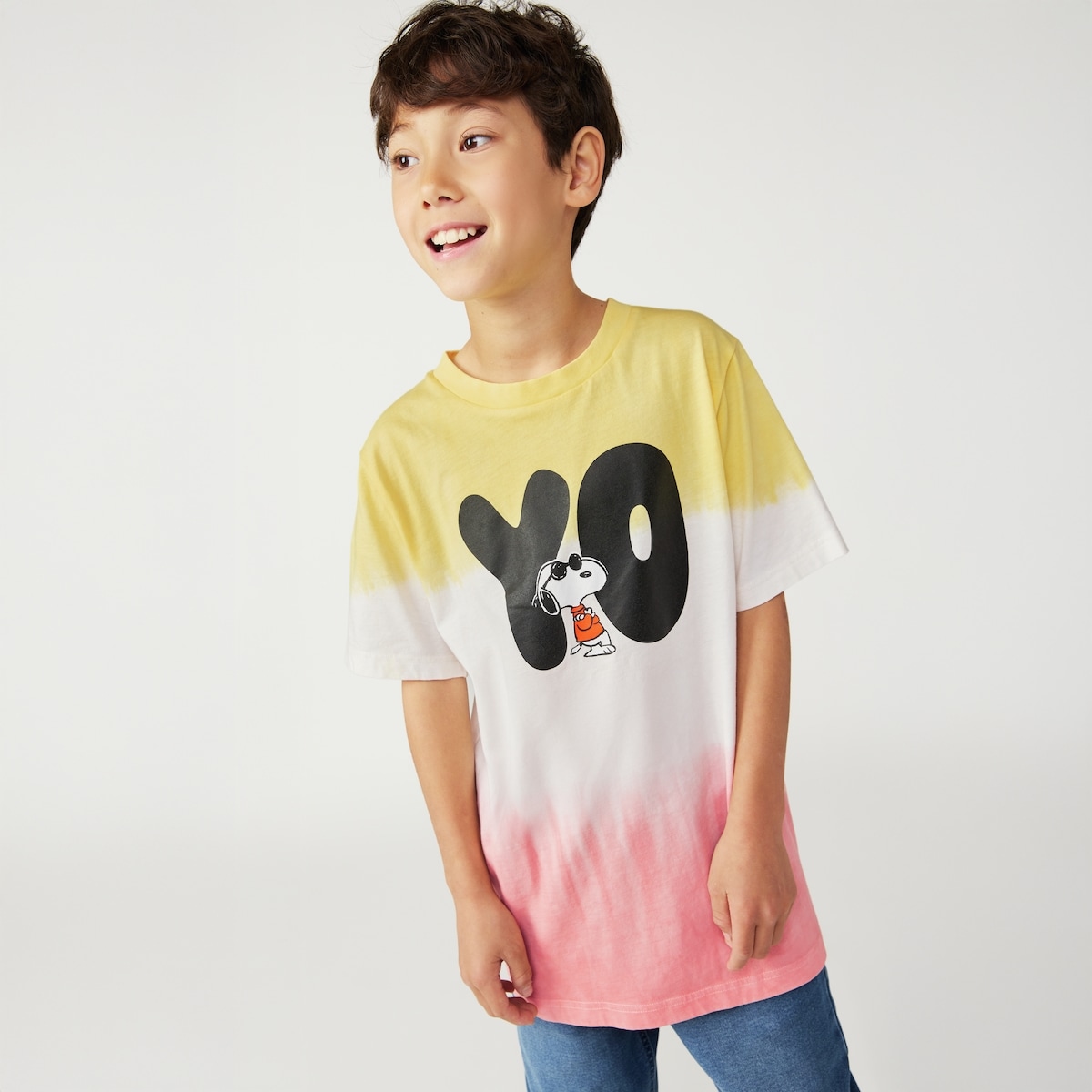 Kid Peanuts Dip-Dye Graphic T-Shirt