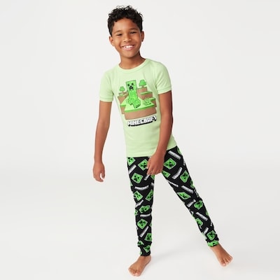 Ensemble pyjama Minecraft pour garçons - Vert