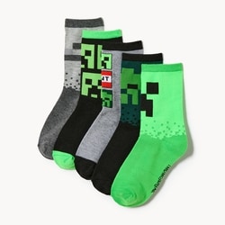 Joe Fresh Kid Boys' Minecraft 5-Pack Crew Socks 1 ea, $12.00/1ea