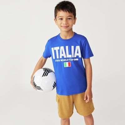 T-shirt Coupe du Monde FIFA 2026MC Italie, enant - BLEU ROYAL