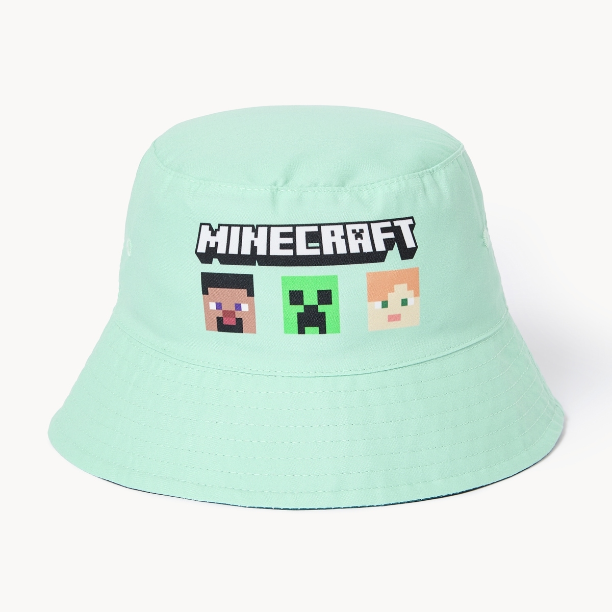 Kid Boys' Minecraft Reversible Bucket Hat - Teal