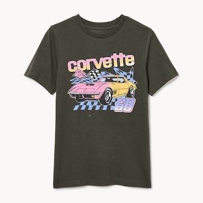 Kid Boys' Corvette 68 T-Shirt - Black