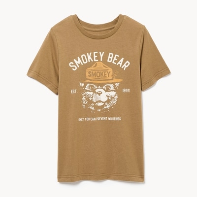 Kid Boys' Smokey Bear T-Shirt - Light Brown