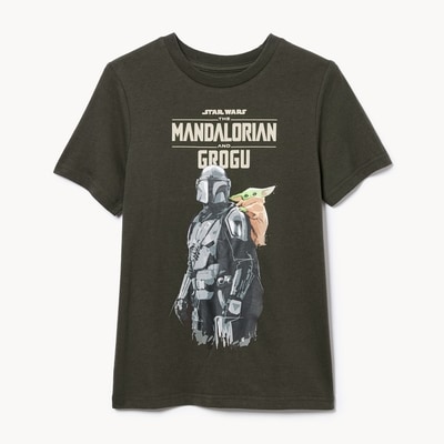 T-shirt The Mandalorian de Star Wars, pour garçons - Brun Foncé