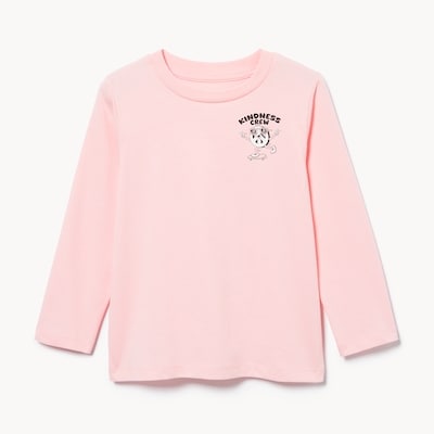 Toddler Boys' Graphic Long Sleeve Top - Pastel Pink
