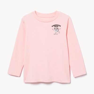 Haut imprimé à manches longues pour petits garçons - ROSE PASTEL