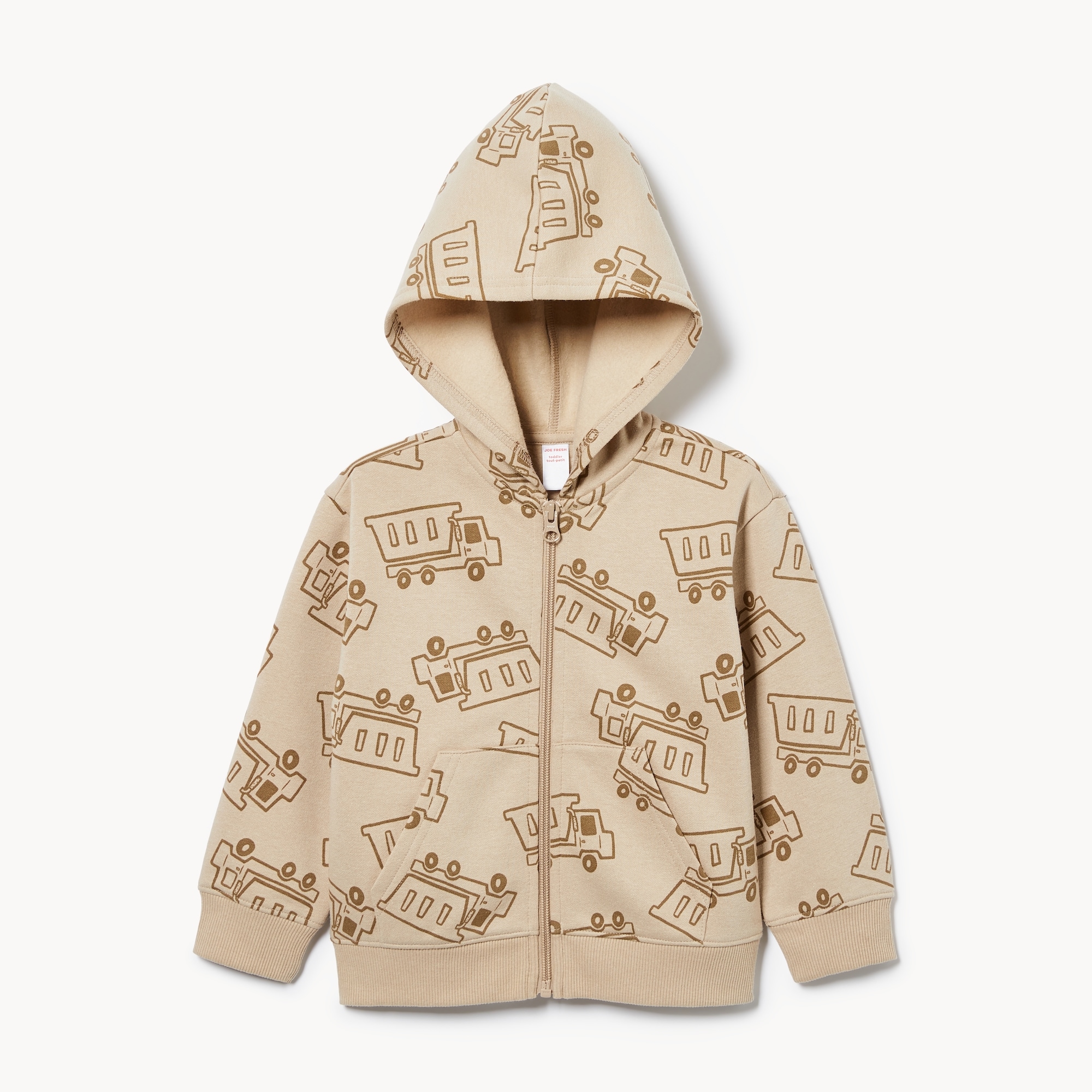 Toddler Boys' Printed Full-Zip Hoodie