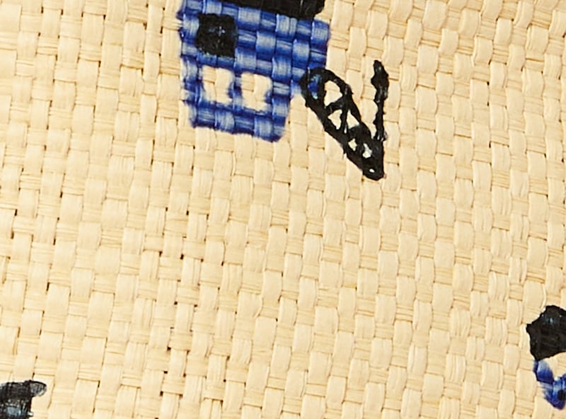 Toddler Boys' Printed Straw Hat