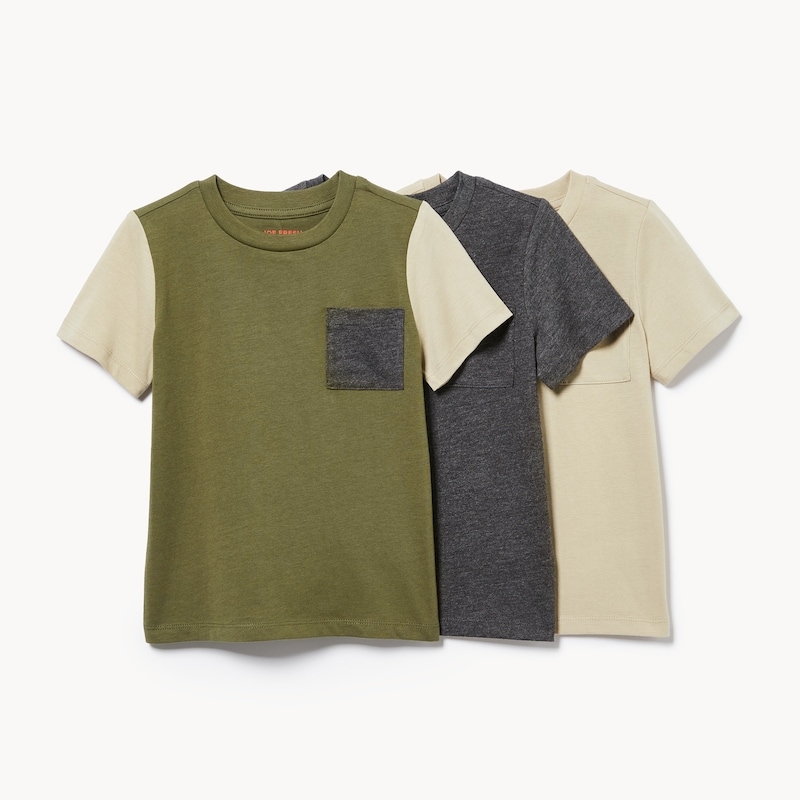 Toddler Boys' 3-Pack Colour Block T-Shirt