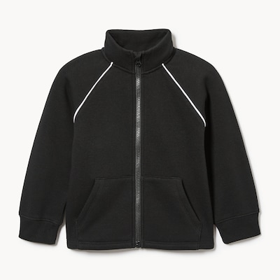 Veste sport en molleton pour petits garçons - Noir JF