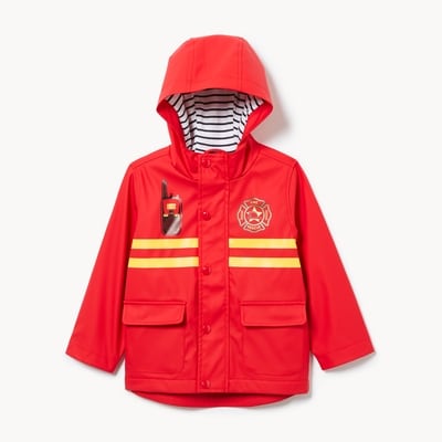 Toddler Boys' Graphic Raincoat - Cherry Red