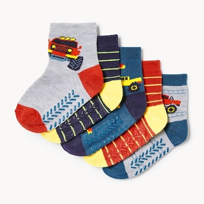Joe Fresh Toddler Boys' 5-Pack Quarter-Crew Socks 1 ea, $10.00/1ea