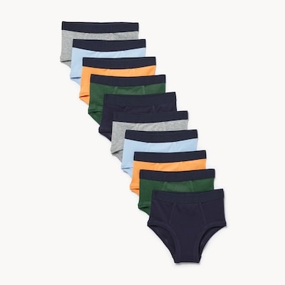 Toddler Boys' Cotton 10-Pack Brief - Multi
