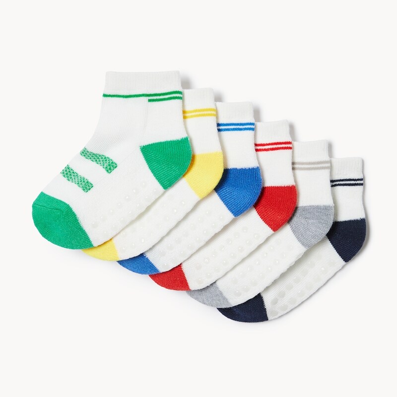 Toddler Boys' 6-Pack Ankle Socks
