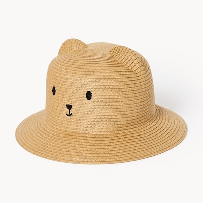 Joe Fresh Chapeau de paille à motif d’ours, petits garçons 1 ea, 14,00 $/1ch
