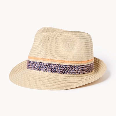 Joe Fresh Chapeau de paille style fedora rayé petits garçons 1 ea, 14,00 $/1ch