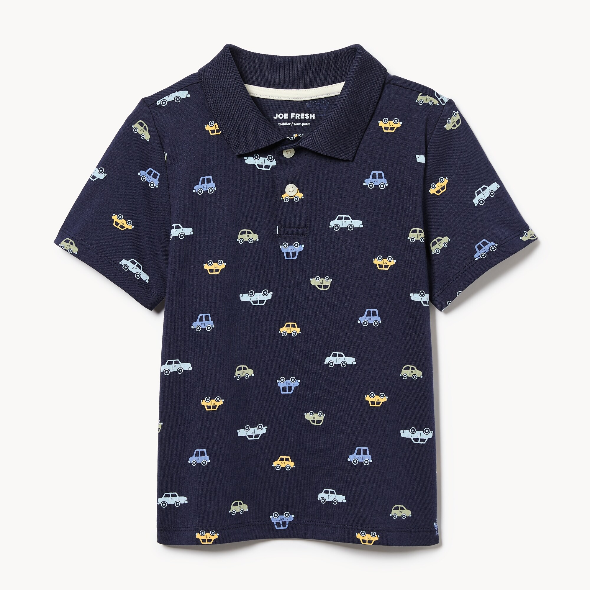 T-shirt polo imprimé pour petits garçons