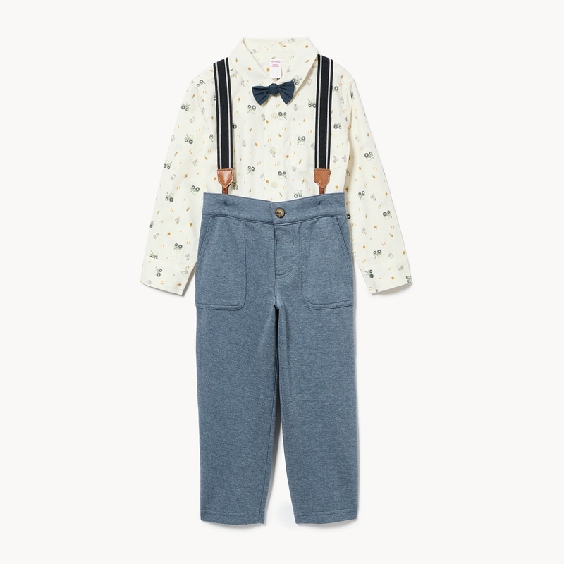 Toddler Boys' Shirt & Suspender Set