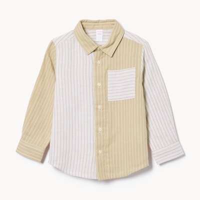 Toddler Boys' Colour-Block Shirt - Taupe