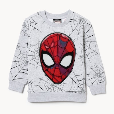 Chandail en molleton Spider-Man Marvel - Mélange De Gris Pâle