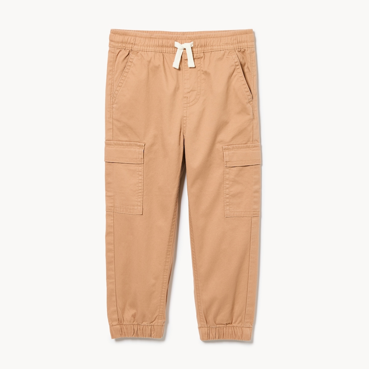 Pantalon jogging cargo extensible, petits garons - Brun Ple