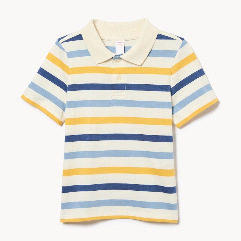 Toddler Boys' Striped Polo T-Shirt