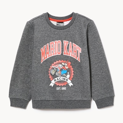 Toddler Boys' Nintendo Mario Kart Sweatshirt - Dark Grey Mix