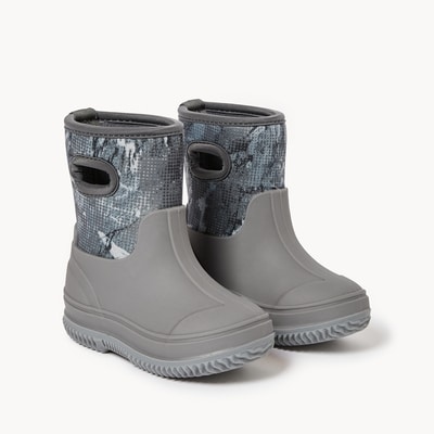 Bottes de pluie en néoprène pour petits garçons - Gris