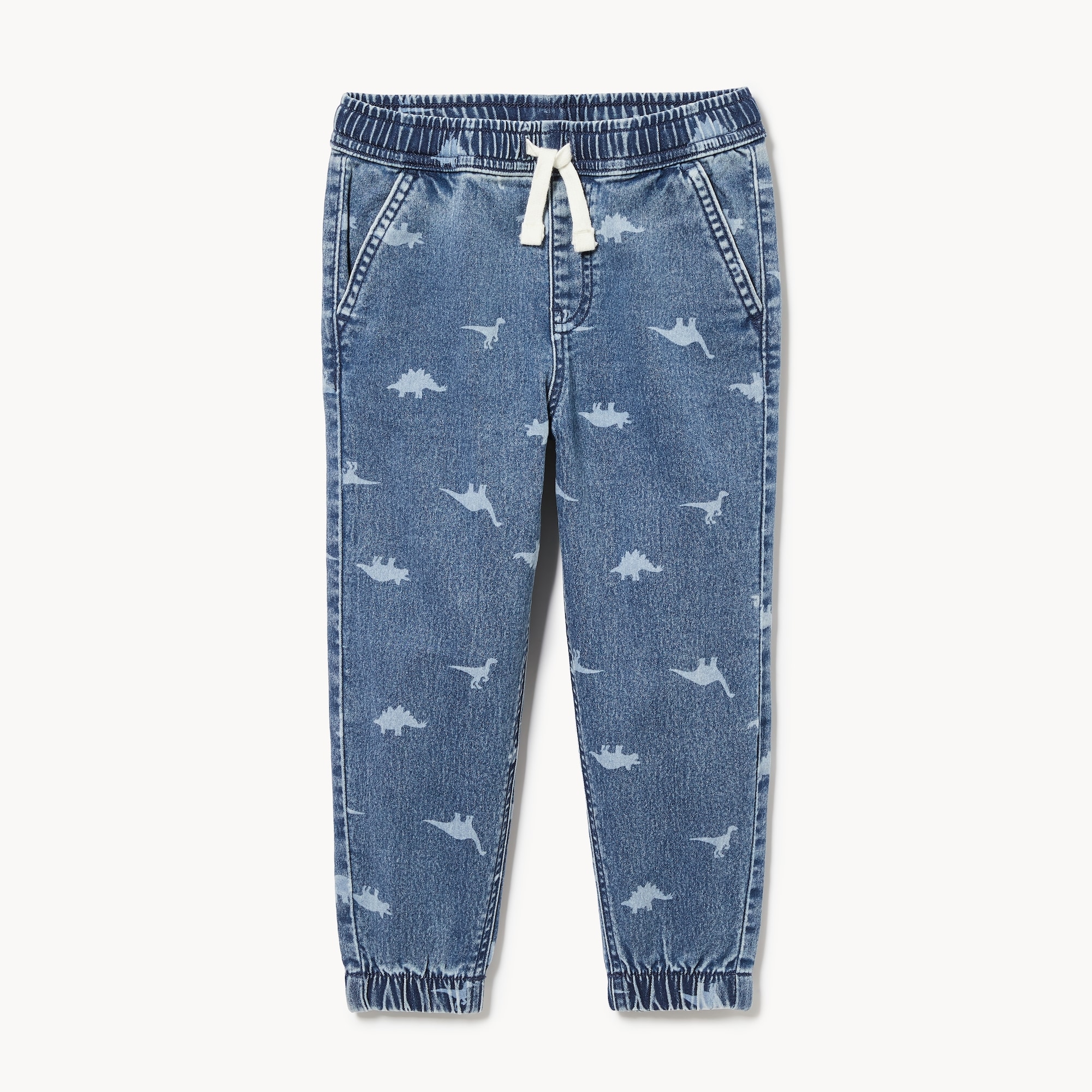 Toddler Boys' Denim Printed Jogger in Medium Vintage from Joe Fresh