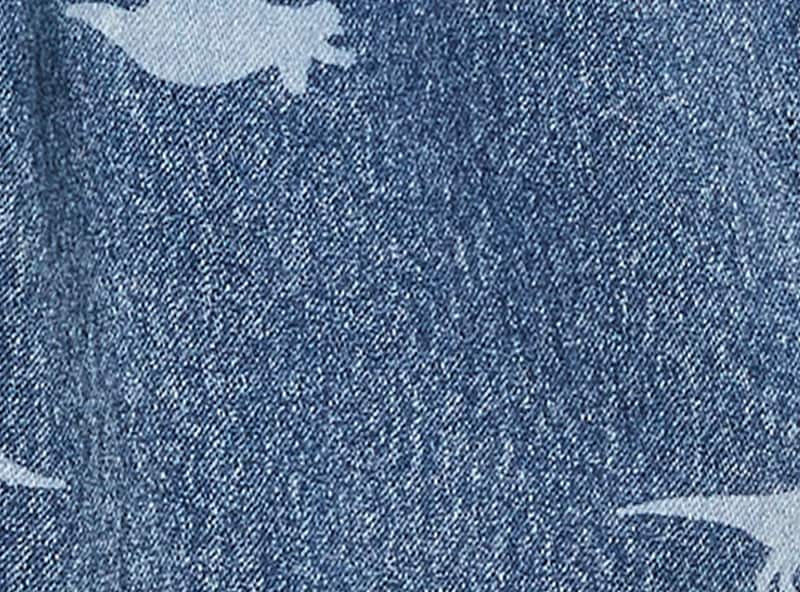 Toddler Boys' Denim Printed Jogger