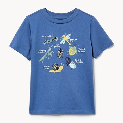 T-shirt imprimé pour tout-petits - Bleu