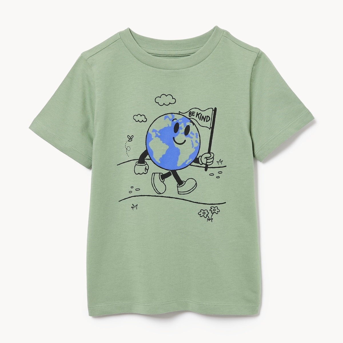 Toddler Graphic T-Shirt - Army Green