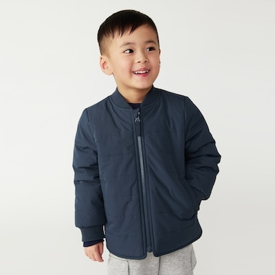 Toddler Boys' Quilted Jacket - Navy