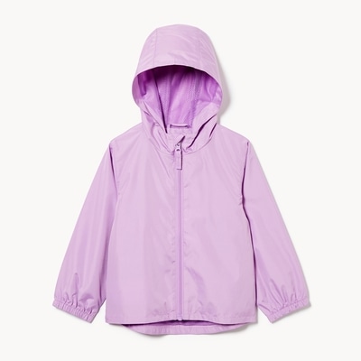 Toddler Hooded Windbreaker - Lavender