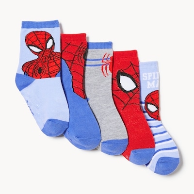 Joe Fresh Toddler Boys' Marvel Spider-Man 5-Pack Crew Socks 1 ea, $12.00/1ea