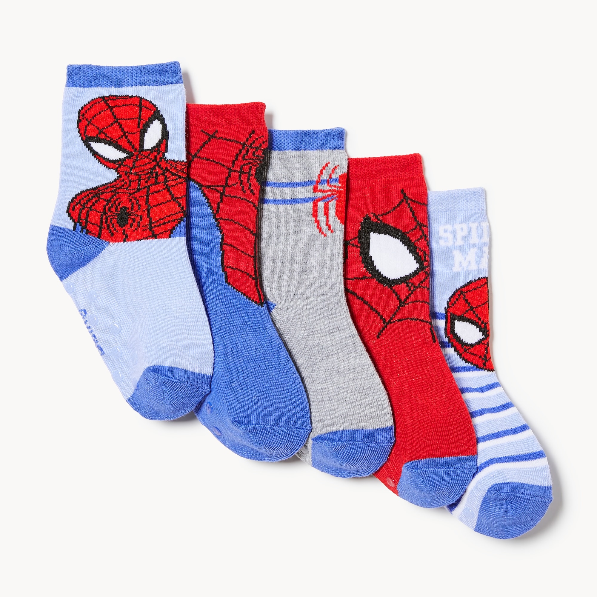 Toddler Boys' Marvel Spider-Man 5-Pack Crew Socks