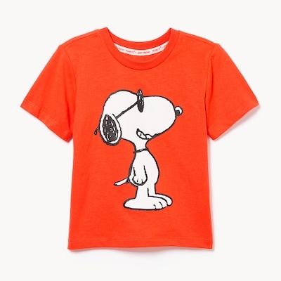 T-shirt à imprimé Peanuts pour tout-petits - Orange