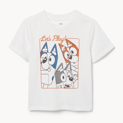 T-shirt Bluey pour petits garçons - Crème